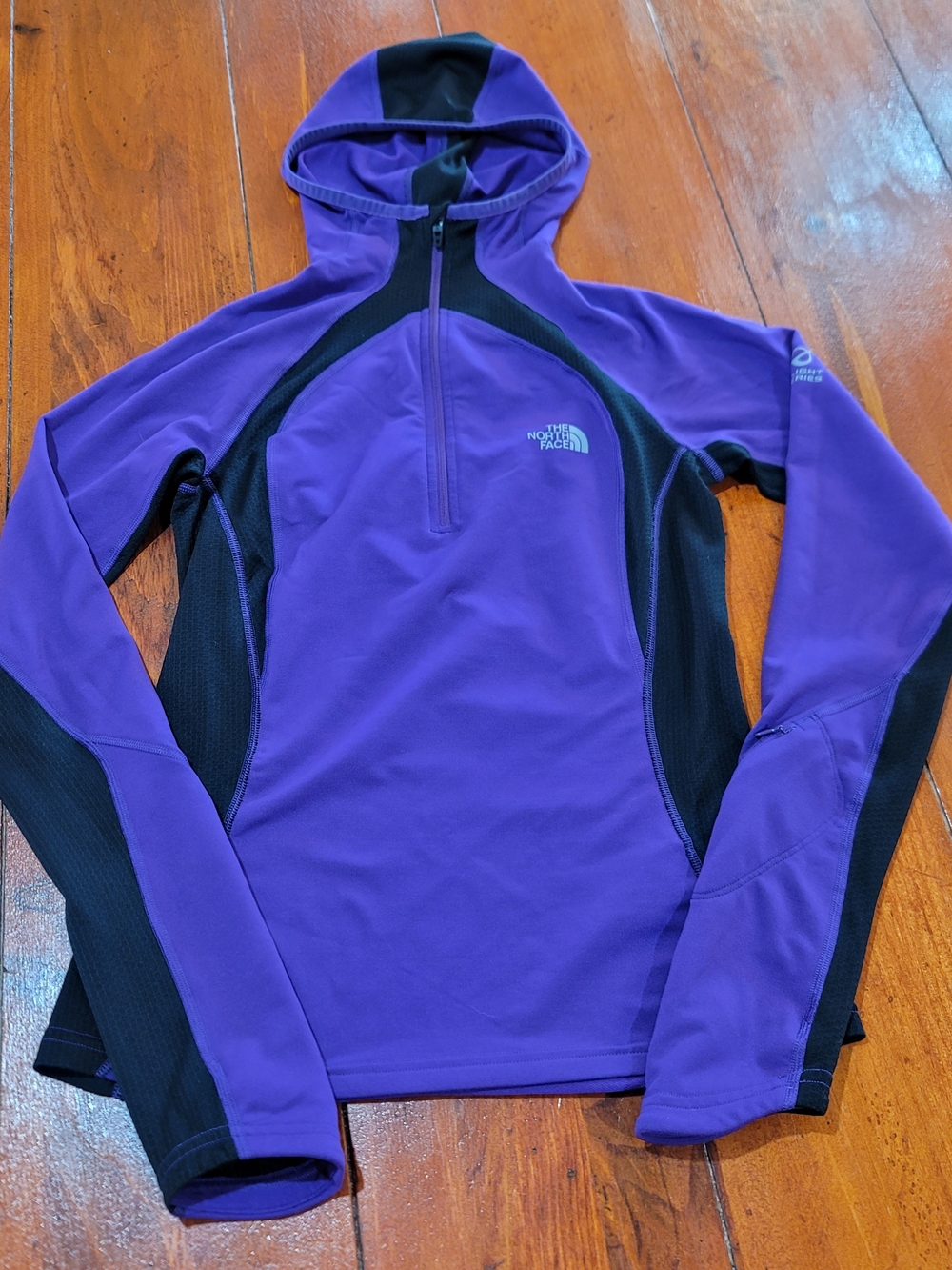 The North Face Flight Series Women's XS Purple Black 1/4 Zip Pullover Hoodie
